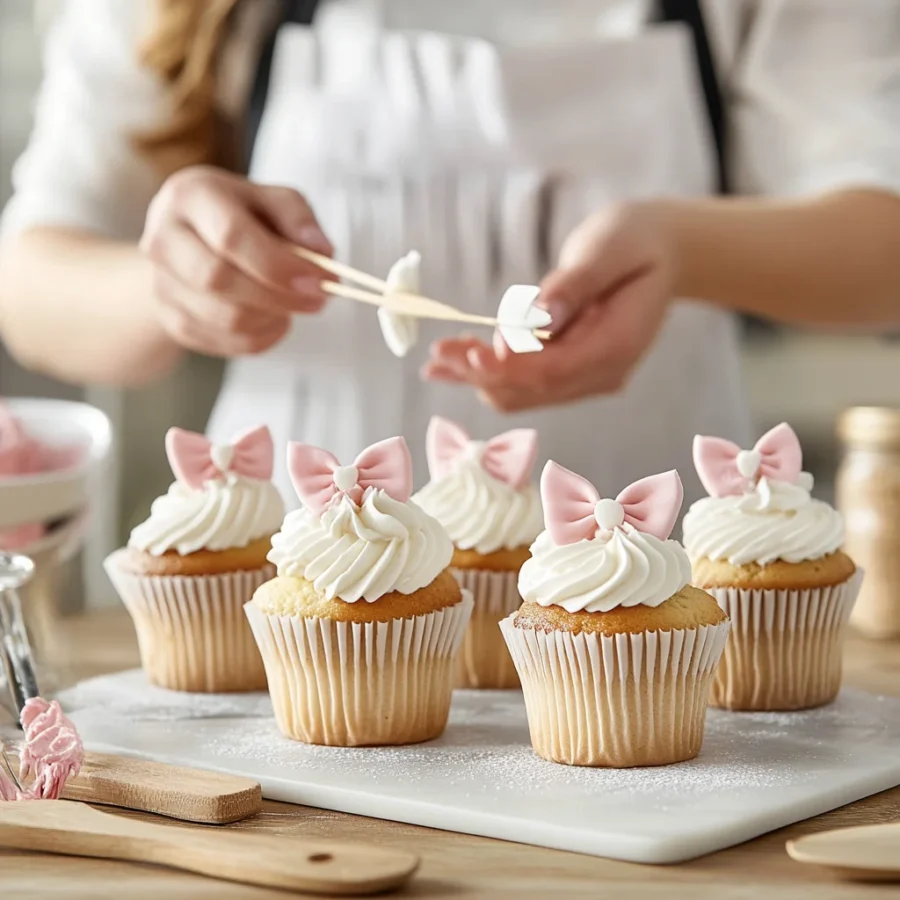 Making Bow and Arrow Cupcakes